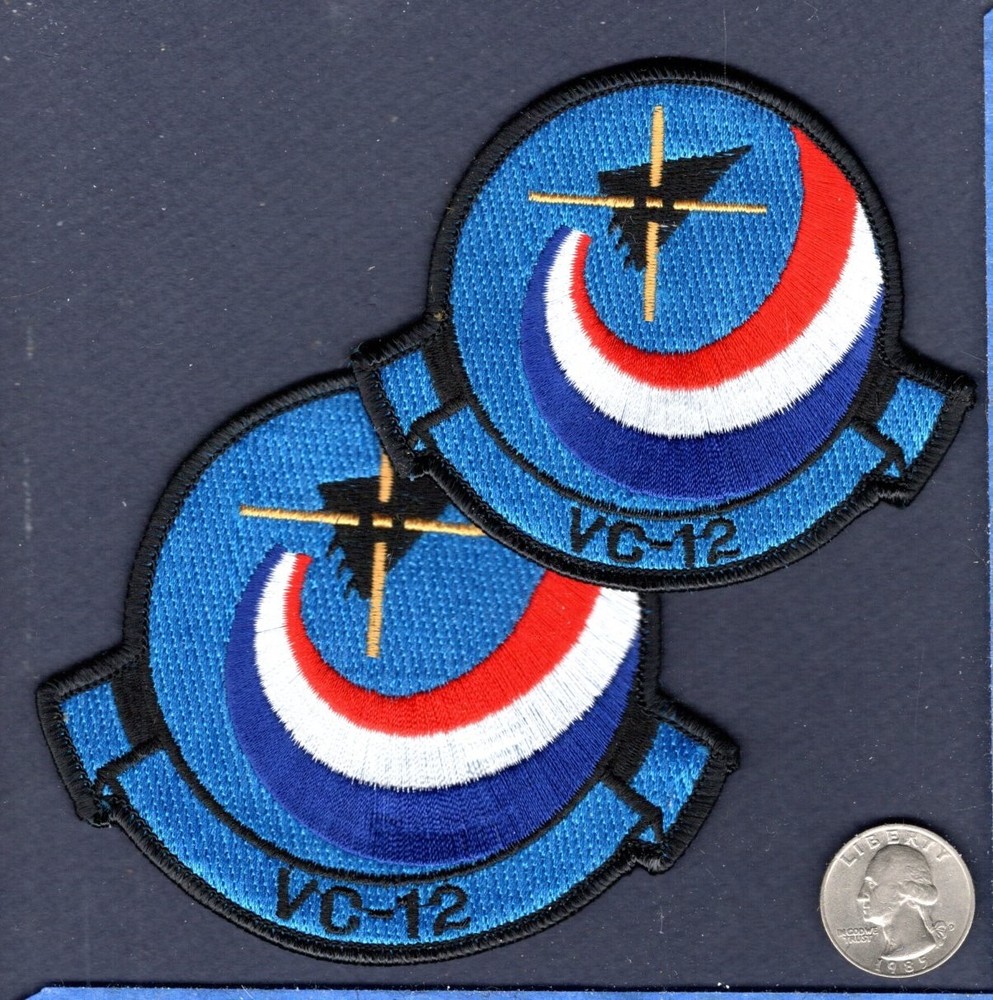 Original VC-12 FIGHTING OMARS US NAVY Composite Squadron VFC-12 Patch Set
