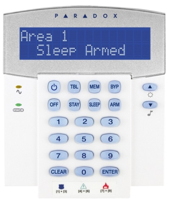 PARADOX K32LCD 32-Character Hardwired LCD Keypad Module