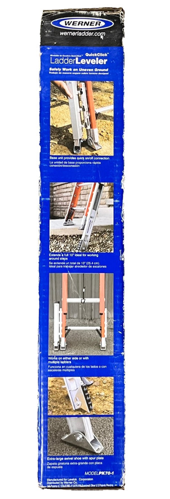 Werner PK70-1 Ladder Leveler with 2-Base Unit Attachments