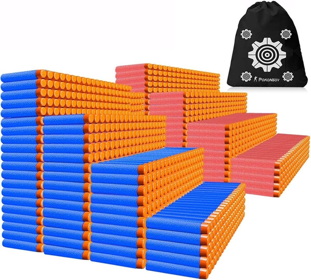 Compatible with Nerf Darts Bullets - 1000 PCS Darts Refill Pack Compatible with