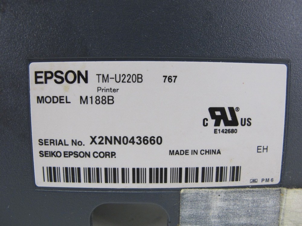 MICROS Epson TM-U220B IDN Dot Matrix POS Receipt Printer M188B