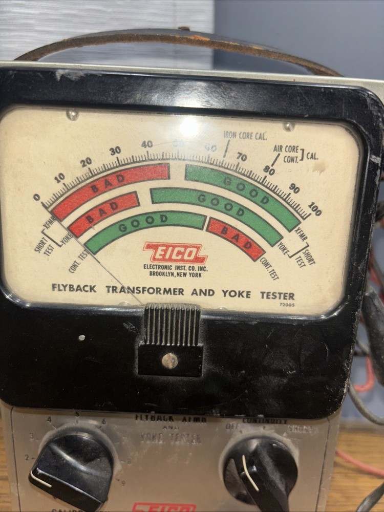 Vintage Eico Flyback XFMR and Yoke Tester Model 944 (Untested)