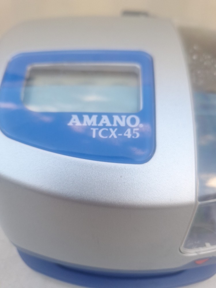 Amano TCX-45 Atomic Time Clock - Tested, Working