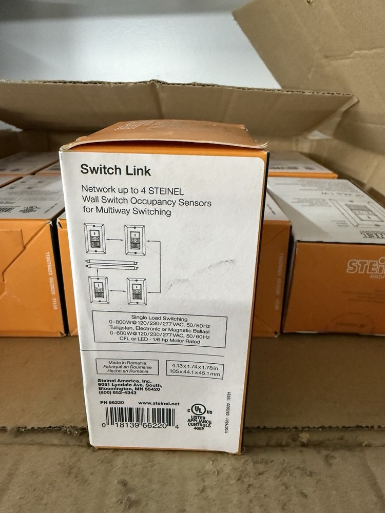 Steiner DT WLS 1-W Dual Technology Wall Switch Occupancy Sensor