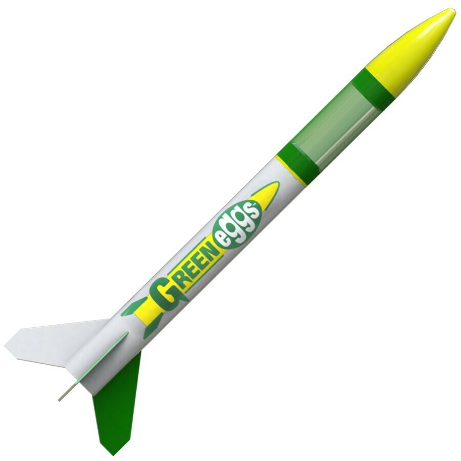Estes Flying Model Rocket Kit Green Eggs Single Pack Kit No fancy packaging
