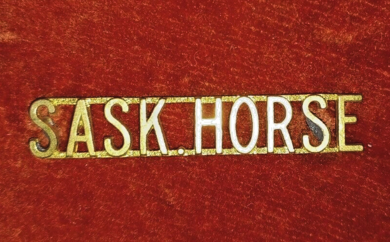 Saskatchewan Horse Shoulder Title - Canada WW2