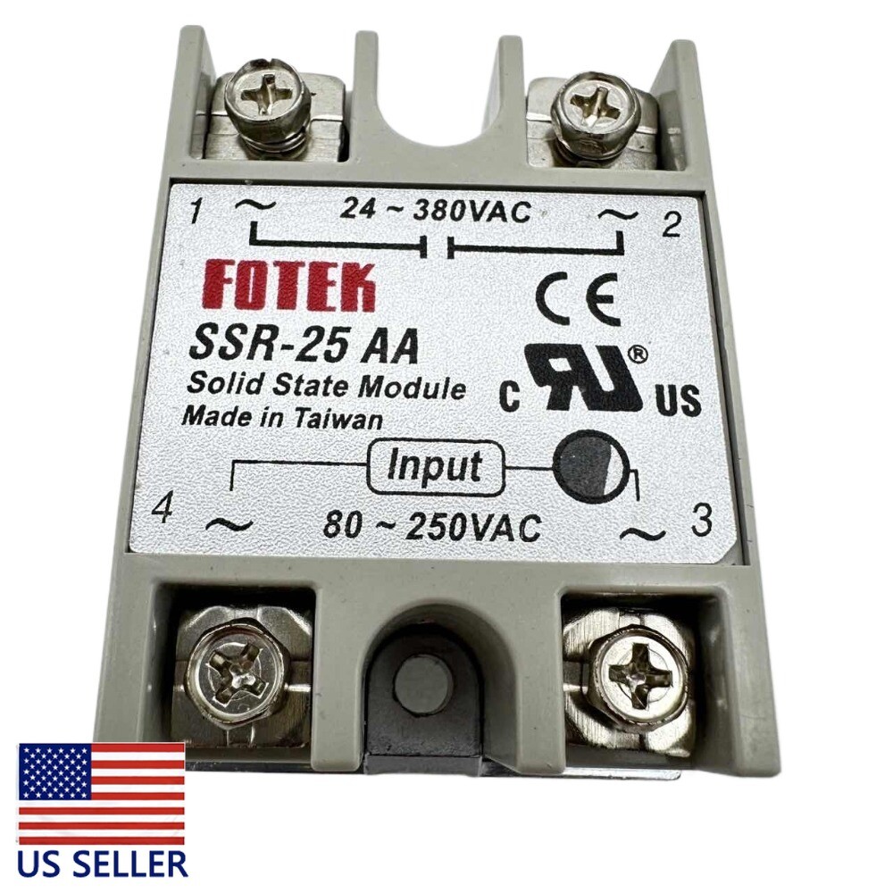 1PC NEW SSR-25AA Solid State Relay Input 80-250V AC Control AC 24V-380V