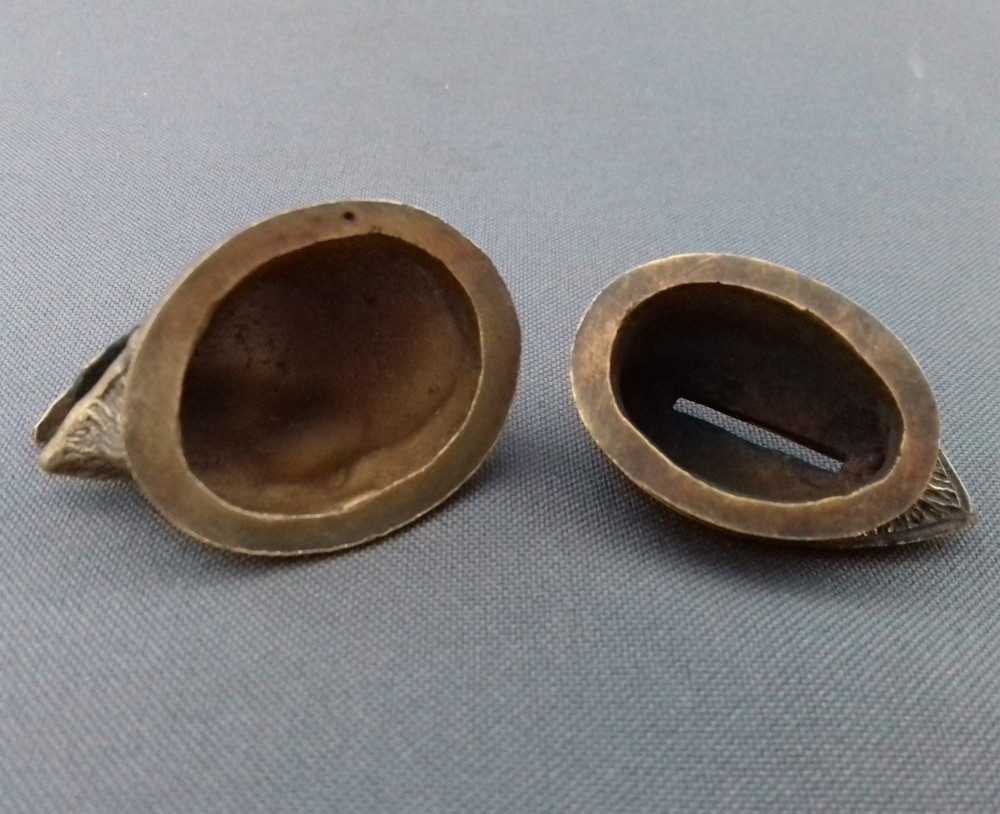 SET EAGLE SOLID BRONZE FINGER GUARD BOLSTER & POMMEL CUSTOM KNIFE MAKING