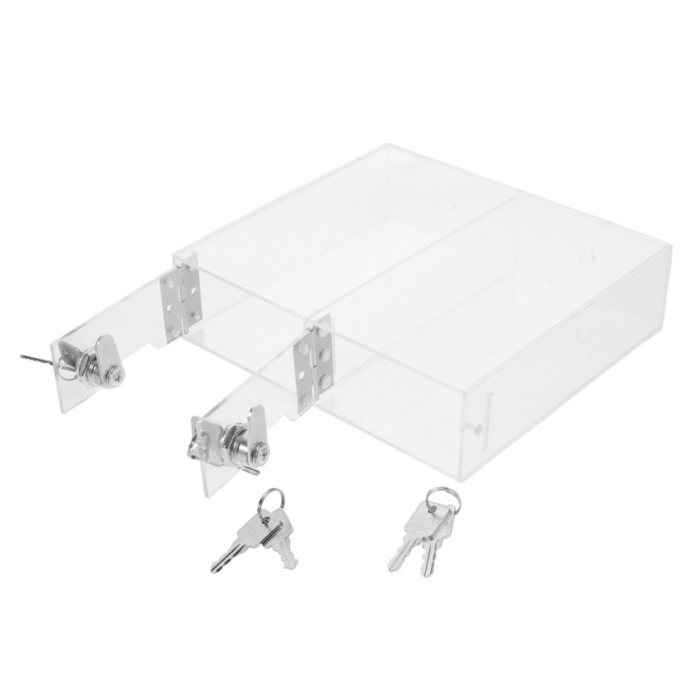 Transparent Storage Drawer Cabinet Clear Lockable Box Containers