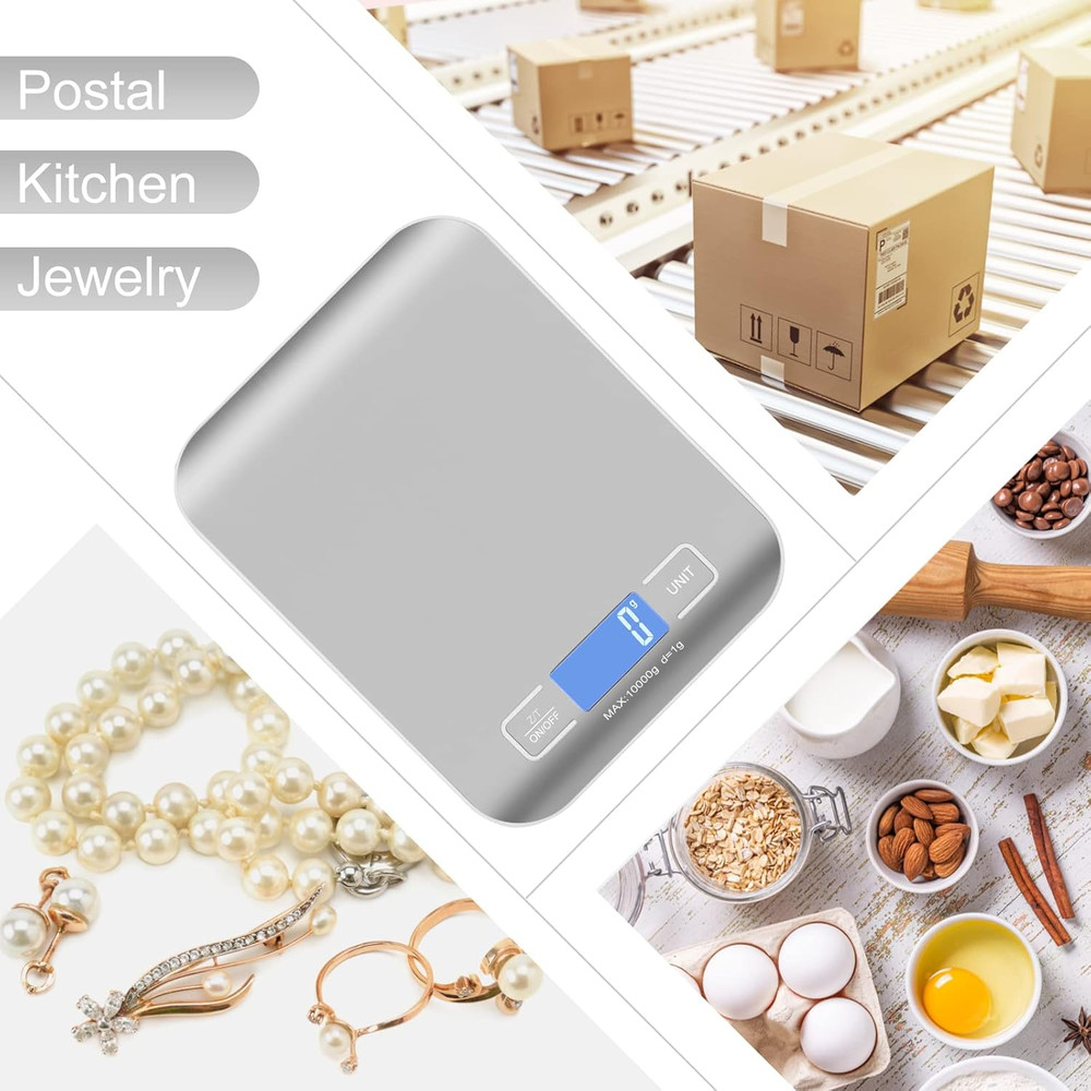 Digital Shipping Scale,Stainless Steel Panel, Accurate Portable Postal Scale ...