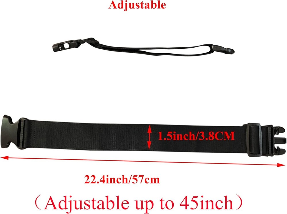 Travel Luggage Straps 2pcs Adjustable Suitcase Belts