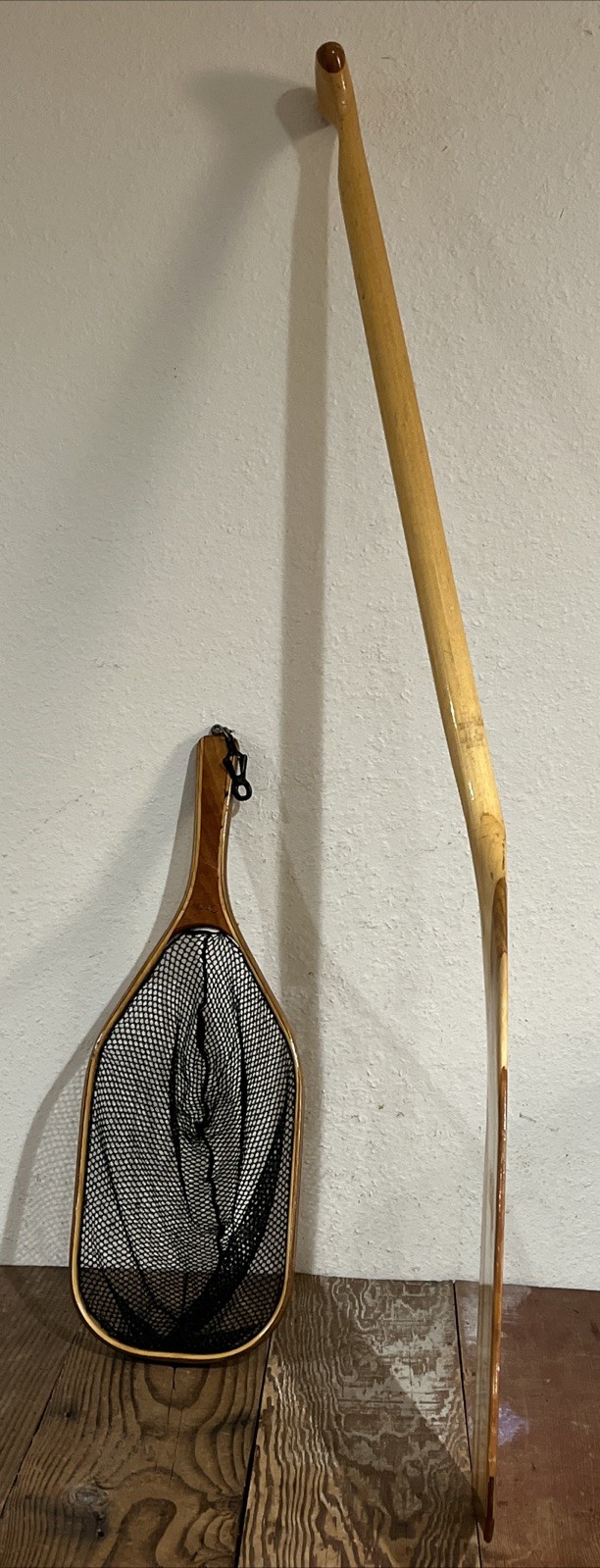 BENDING BRANCHES CRUISER 48” BENT CANOE PADDLE ROCKGARD TIP & ORVIS FISHING NET