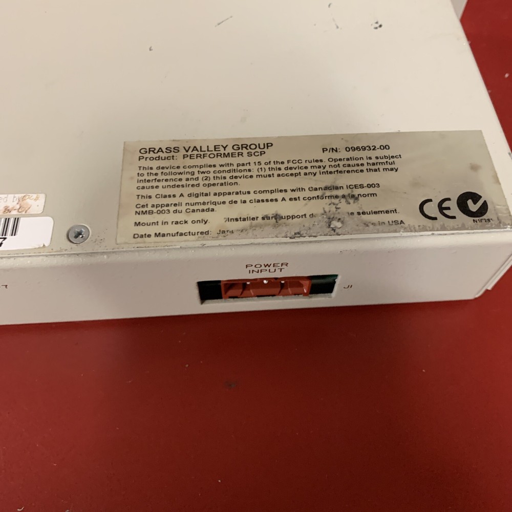GVG Performer VAA PFR Matrix Video Switching Router Remote VA