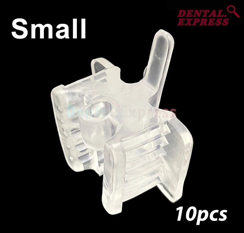 Dental Clear Bite Block Rubber Mouth Props Opener Saliva Ejector Suction tube