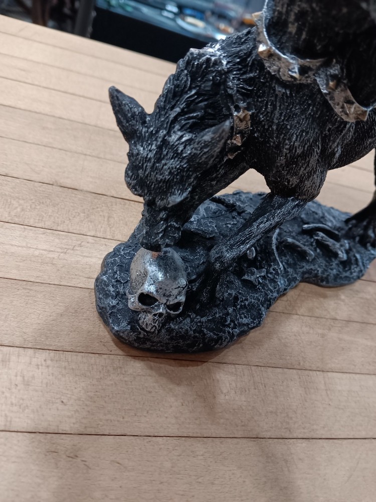 Cerberus Figurine – 3-Headed Hellhound 6" Gothic Myth Statue