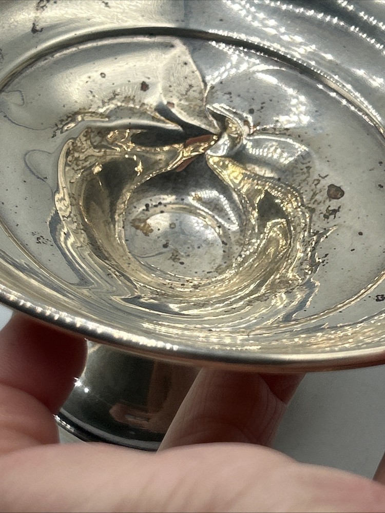 Antique RGS Sterling Silver Compote DISH nut Candy Weighted