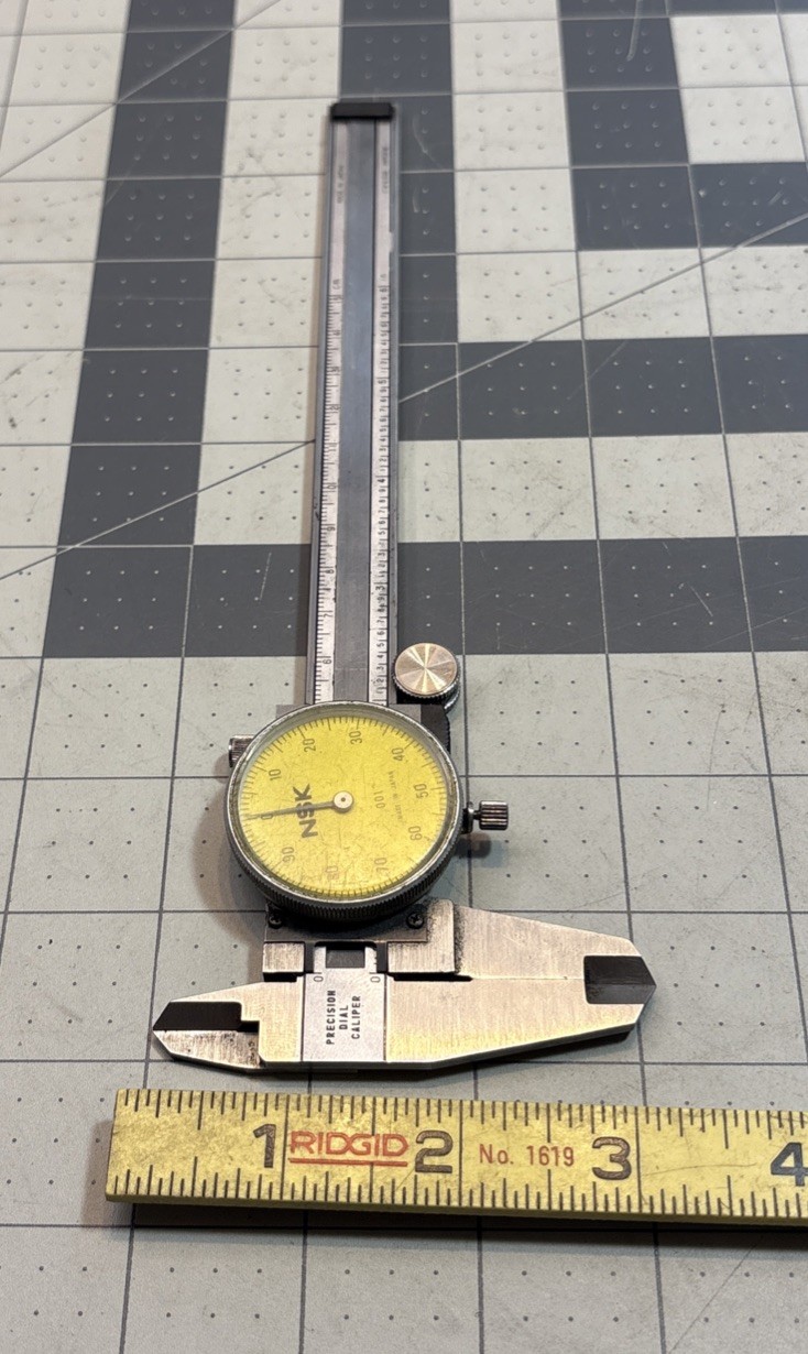 NSK Precision 6" Dial Caliper .001” w/ Case Machinist Tools Japan