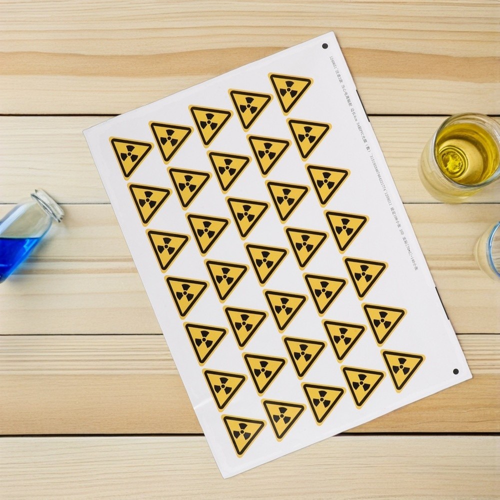 54 Pcs Warning Sign Stickers Caution Danger Hazard Window