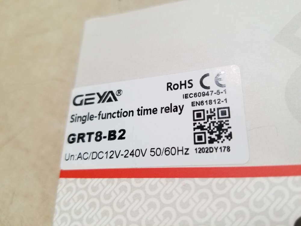 GEYA GRT8-B Delay Off Single Function Time Relay Electronic 2 Outputs