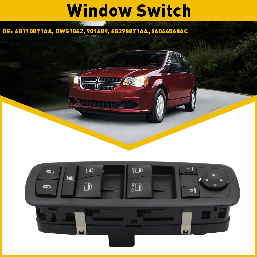 Master Power Window Door Control Switch Left Side for Dodge Grand Caravan 12-19