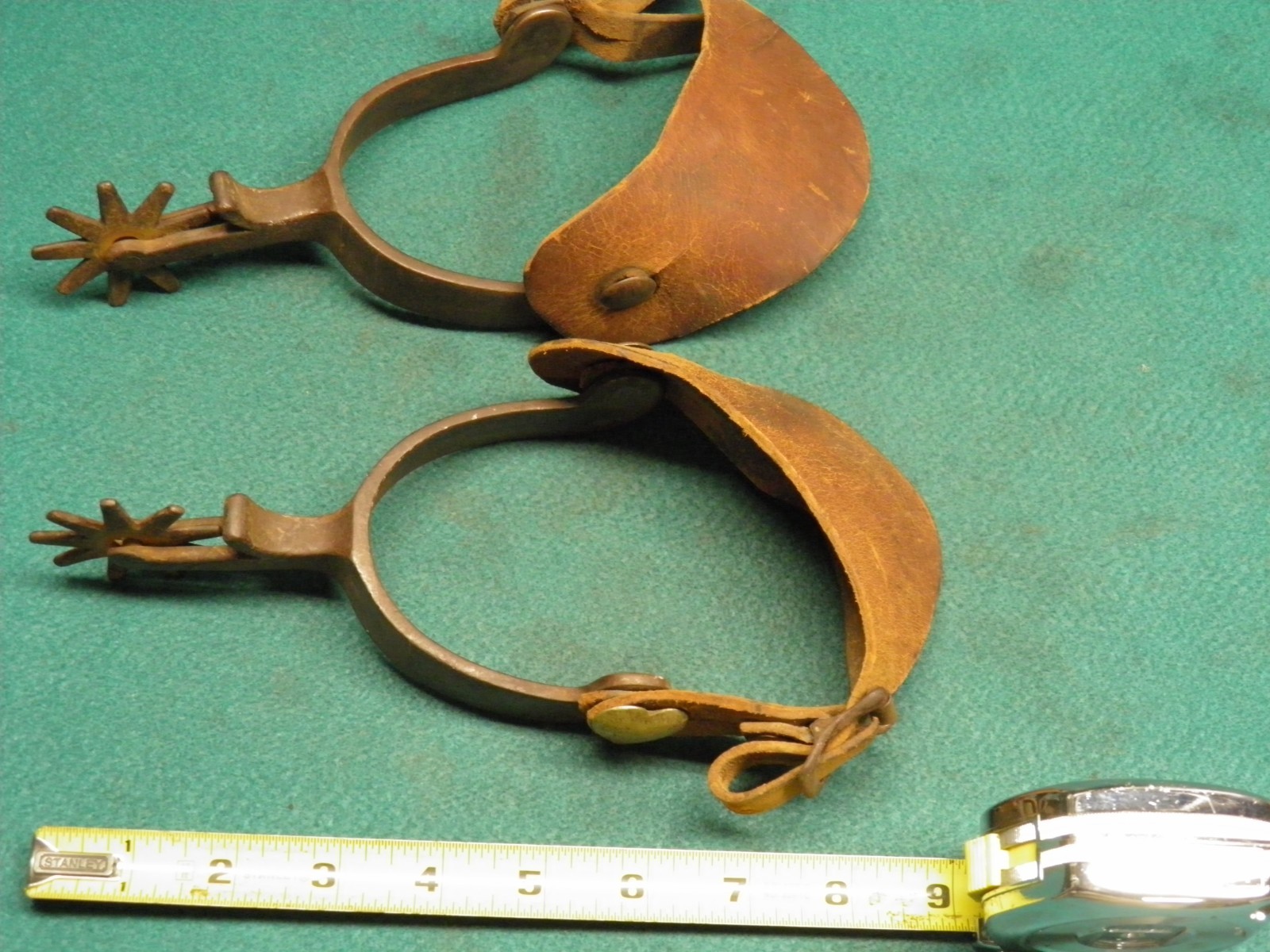 NICE OLD VINTAGE PAIR OF CROCKETT WESTERN COWBOY SPURS