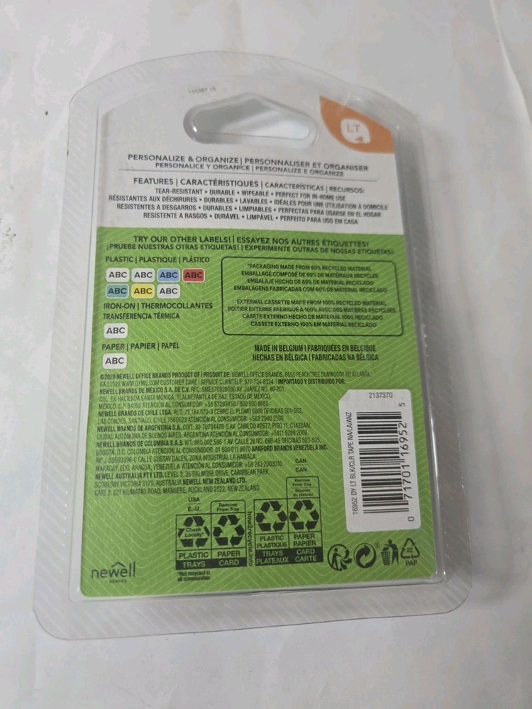 Dymo LetraTag Handheld Label Maker + 1 Pack Sealed Dymo Label Refills - Tested