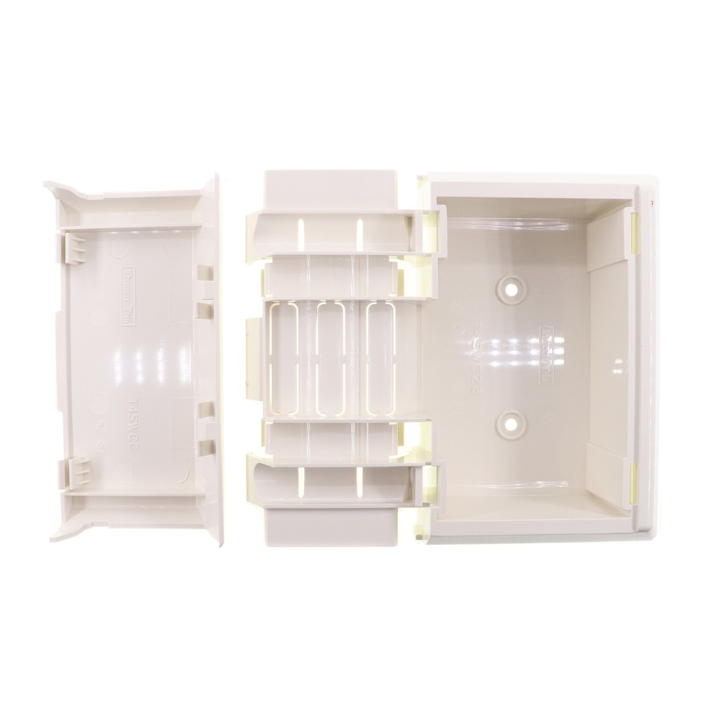 PANDUIT T45WC2IW PAN-WAY SURFACE RACEWAY T45 OFFSET DEVICE BOX, WHITE