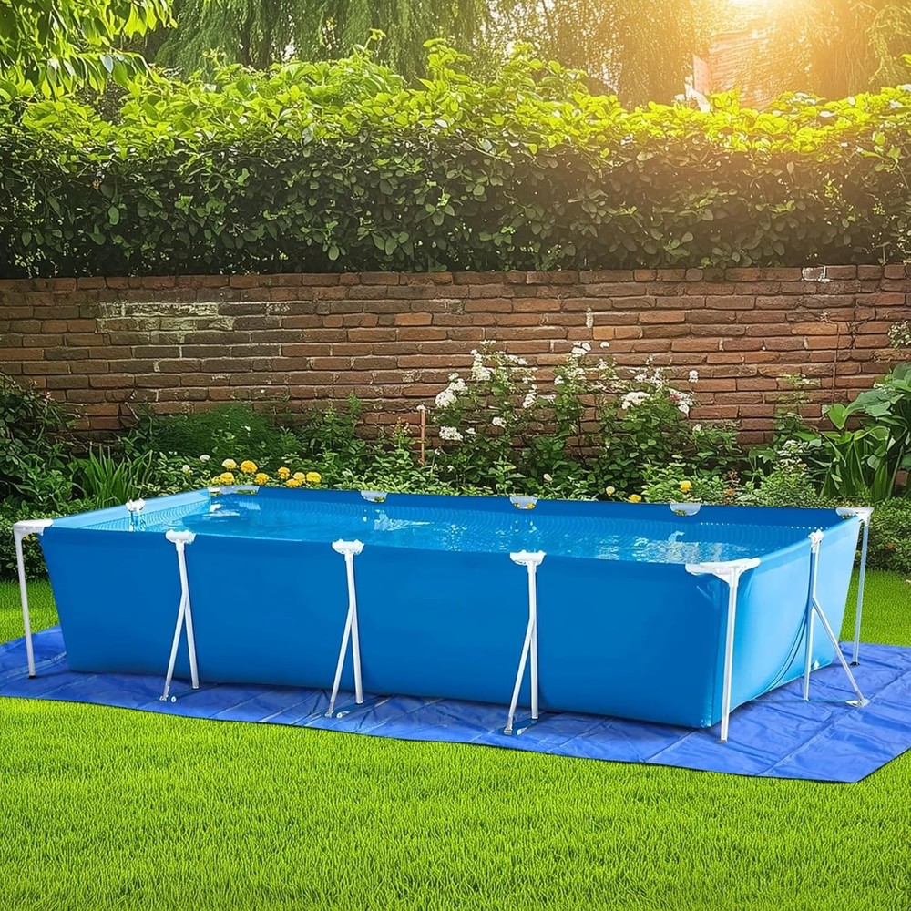 Rectangular 24' x 12' PE Pool Liner Pad - Ultimate Protection Against Punctures