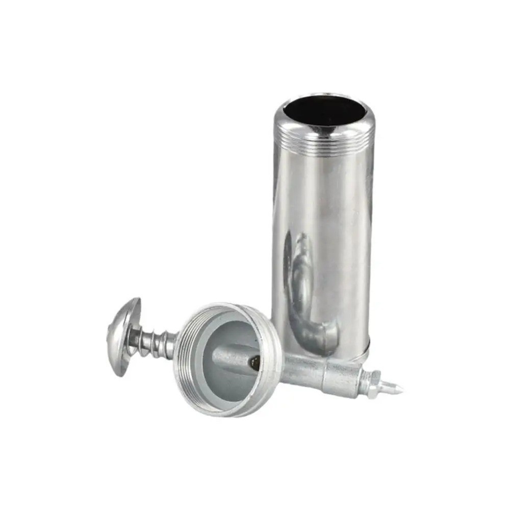 80CC Mini Push Grease Gun Stainless Steel + 2 Tips 0.6mm