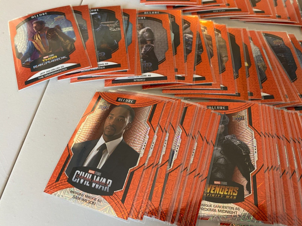 2022 Upper Deck Marvel Allure Sunrise Parallel Complete Set Base SP Cards 1-150