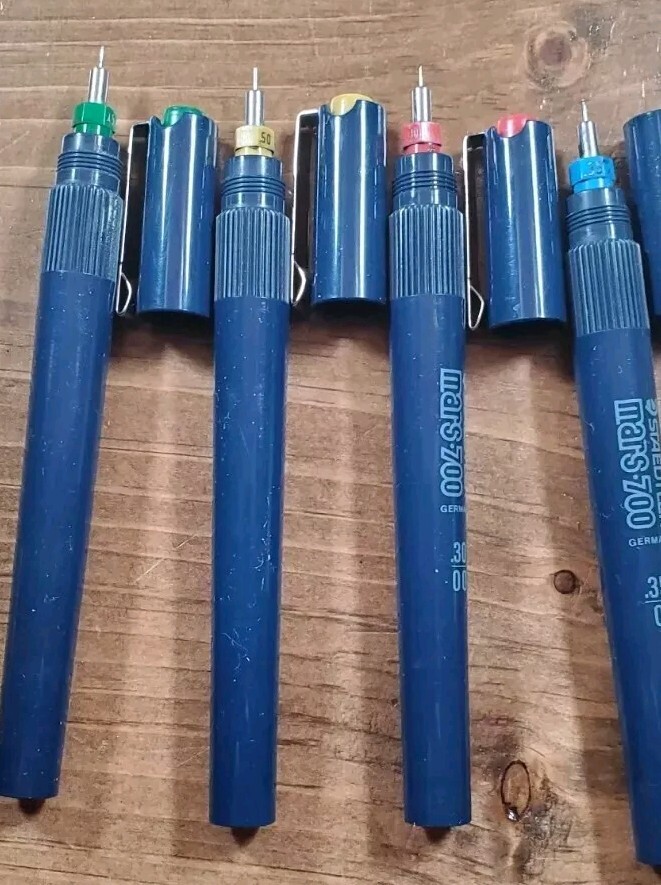 STAEDTLER MARS-700 TECHNICAL PEN SET 4 LINE WIDTH SIZES 700 S4 A6