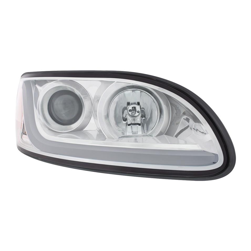 Peterbilt 382/384/386/387 Projection Headlight - Dual Function LED Bar-Passenger