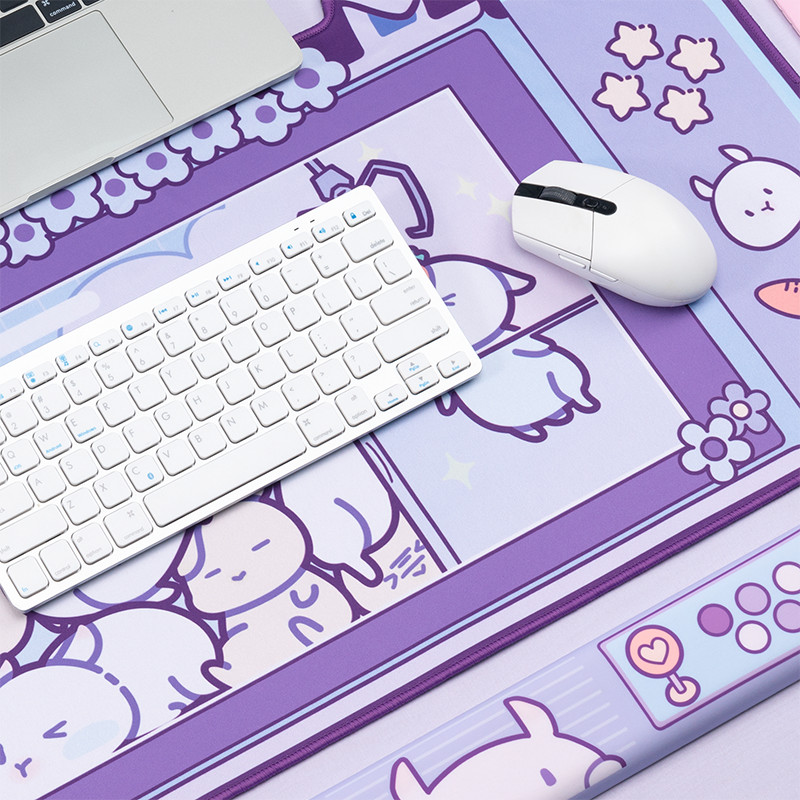 Mouse Pad & Wrist Rest Support Non-Slip Rubber Base Memory Foam Rest Kits