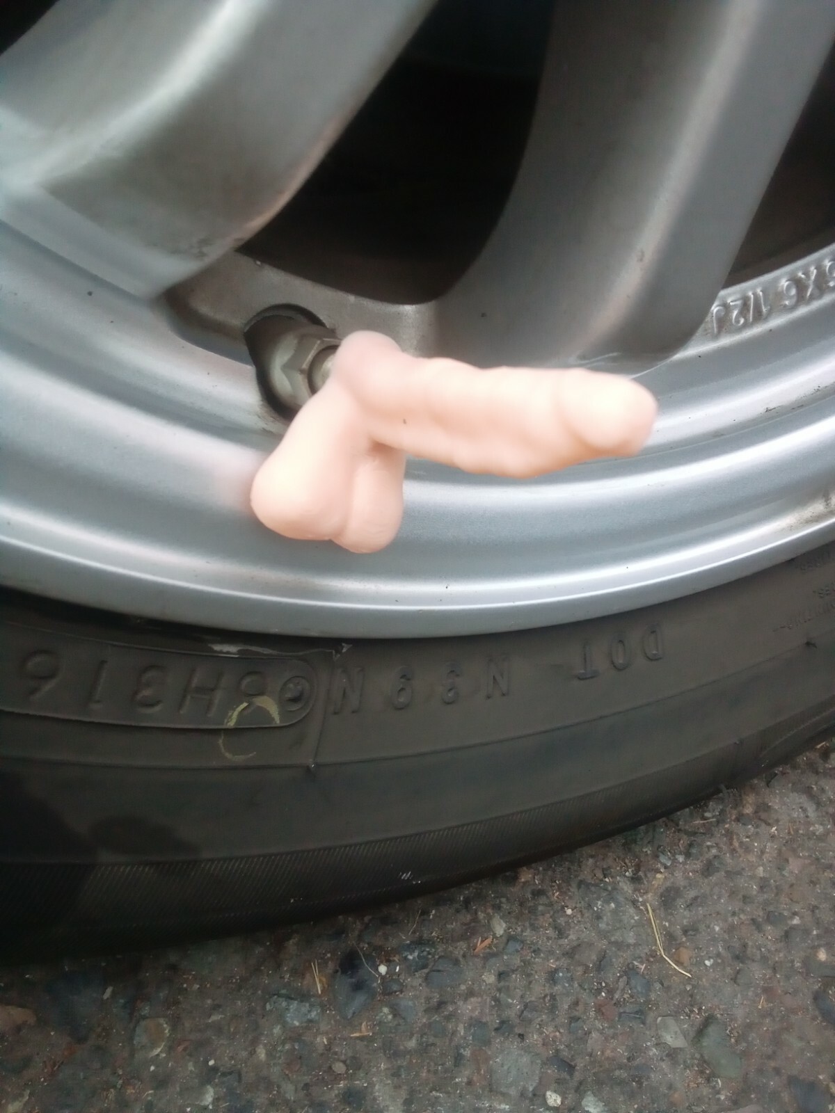 LARGE PENIS Valve Stem CAP qty (4) DICK Weenie Chevy