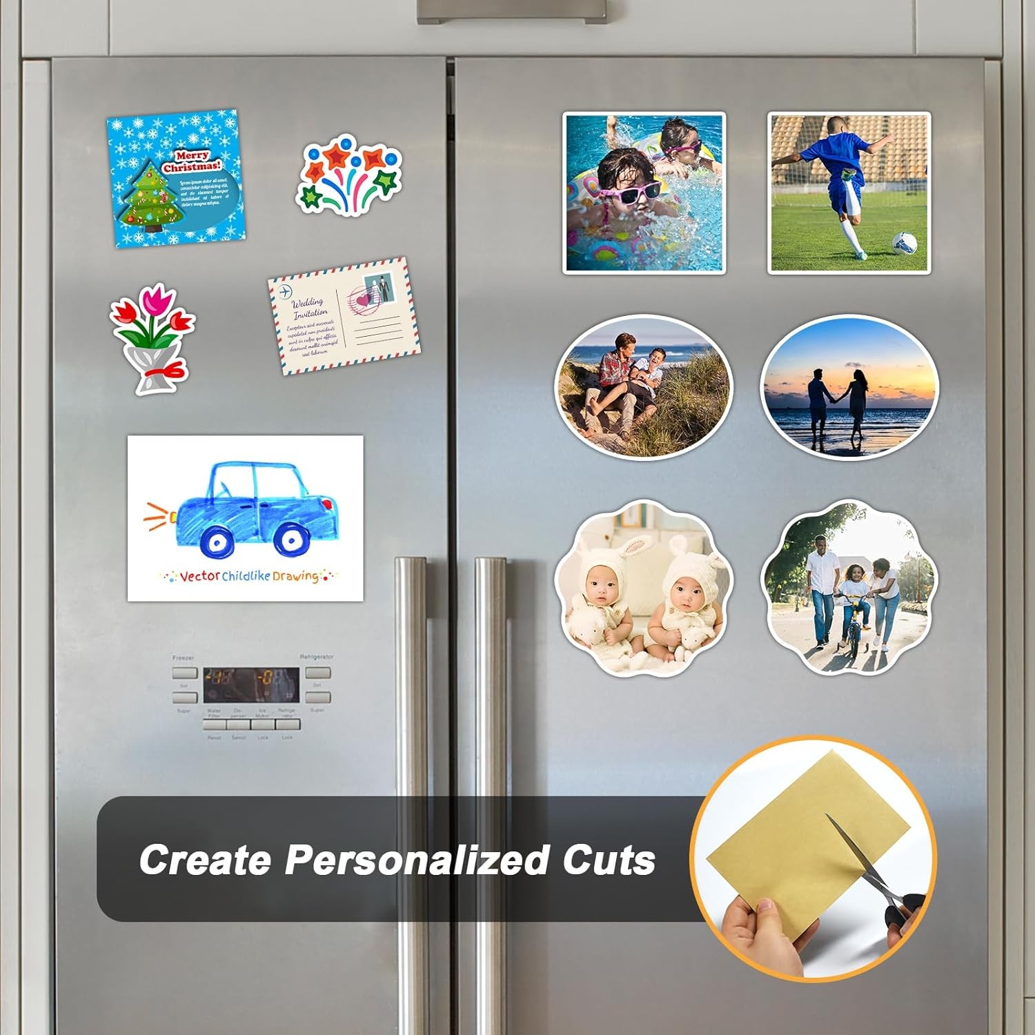 6X8 Inches Magnetic Sheet with Adhesive Backing,Magnet Paper Sheets for Classroo