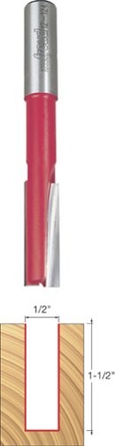 Freud 12-124 1/2" Diameter Double Flute Straight Bit (Eclipse Grind)