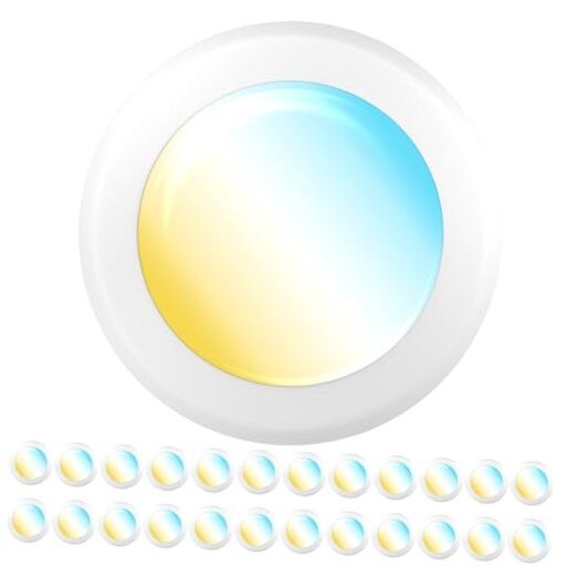 Sunco 24 Pack LED Disc Lights Ceiling Flush Mount Disk Light, 6 Inch 5CCT White