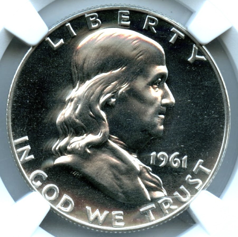 1961 Franklin Half Dollar, NGC PF68