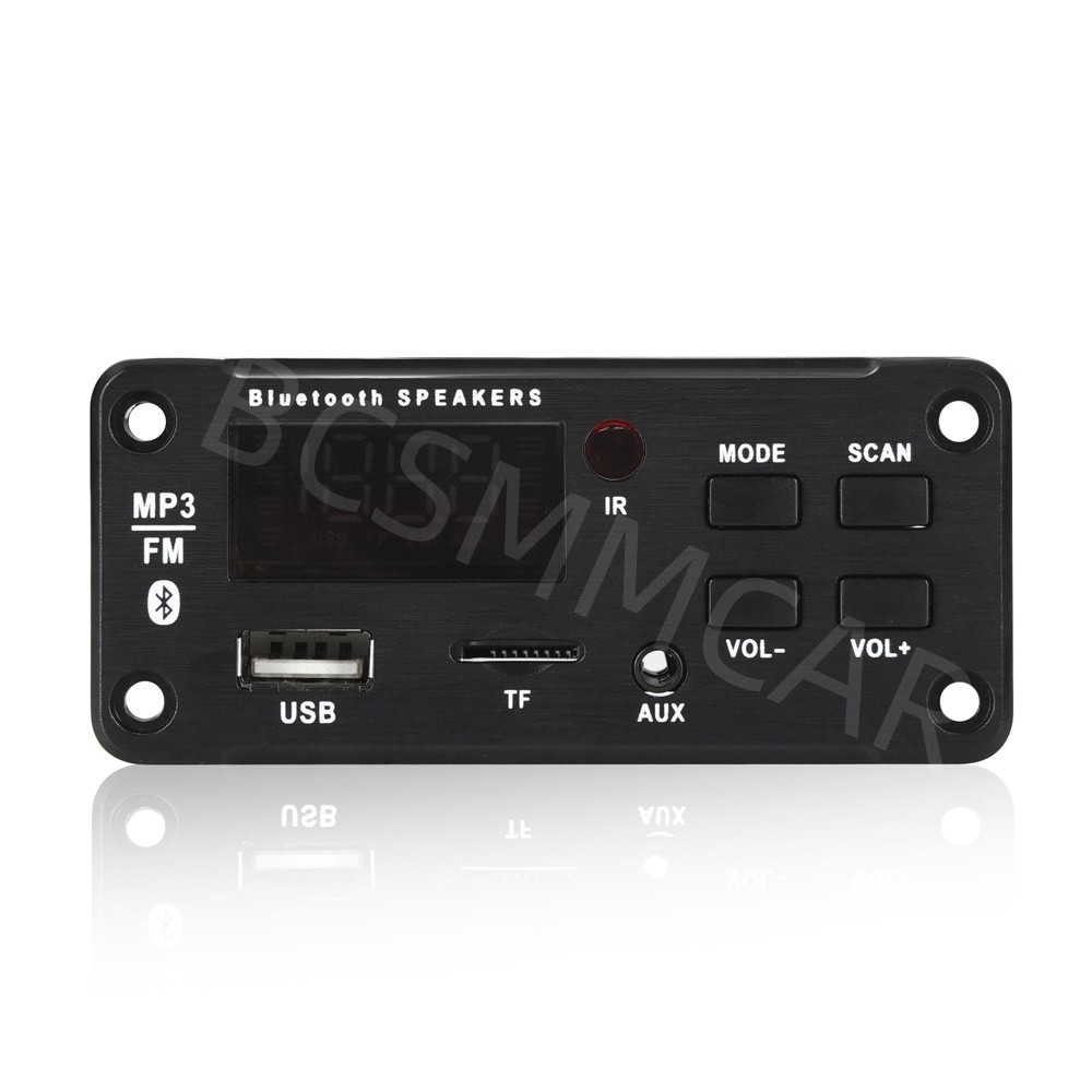 50W Car FM Radio Module Bluetooth Speaker MP3 Decoder Board USB TF FM Player