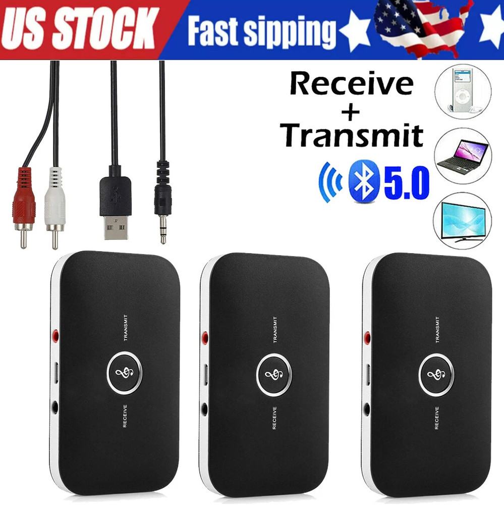Bluetooth Transmitter & Receiver Wireless Adapter For Home stereos/speakers Lot