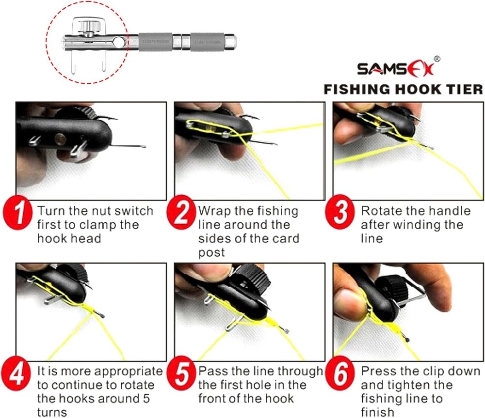 Essential Fishing Accessory: Hook Tying Tool, Loop Tyer & Zinger Retractor