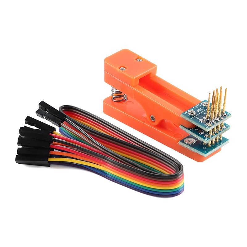 2 PCS 2.54mm Double Row 4-Pin Test Clip Module Board with Wire Programmer