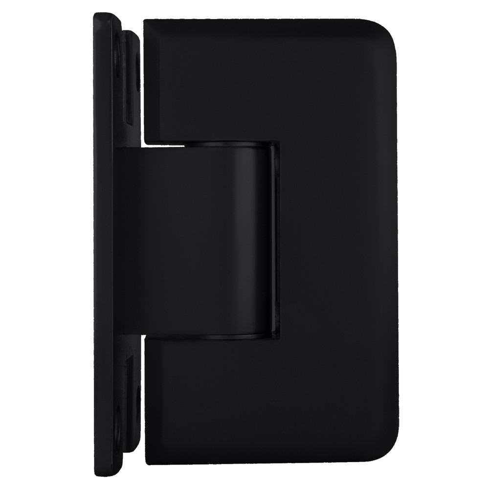 Matte Black Cologne 337 Series Adjustable Wall Mount 'H' Back Plate Hinge