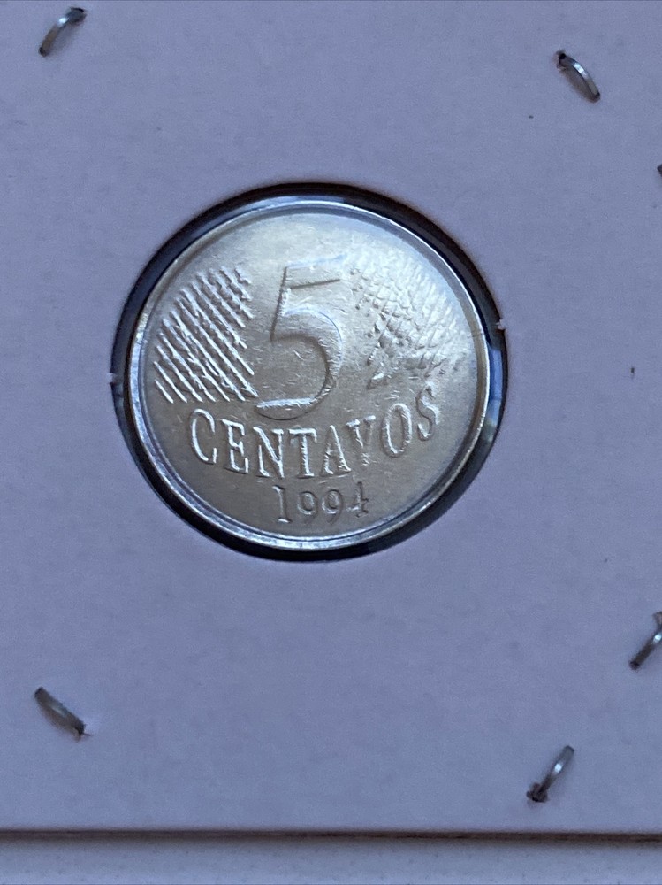 1994 Brazil 5 Cents Coin B9