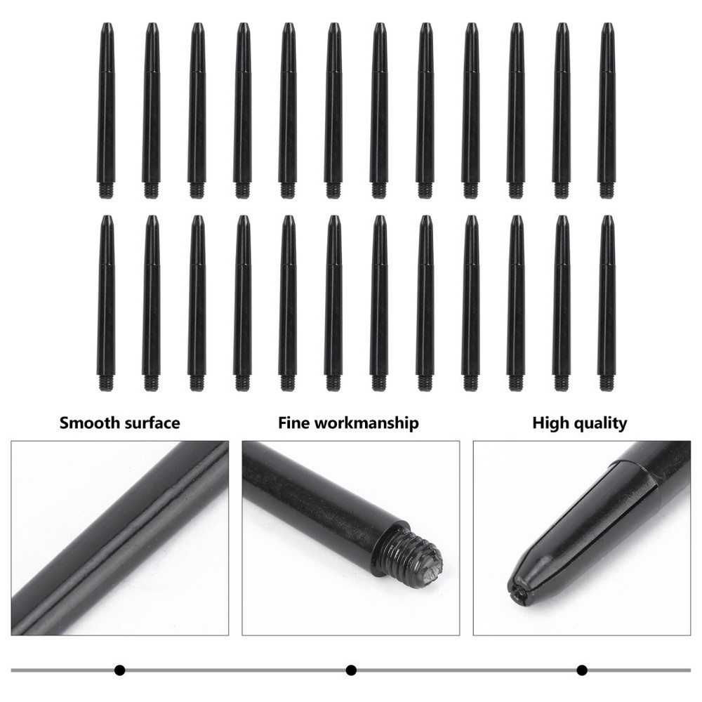 100Pcs Plastic Dart Shafts Standard Screw Thread for Accessories