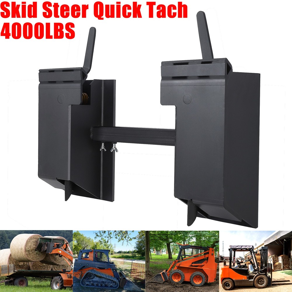 Universal Skid Steer Quick Tach Conversion Adapter Plate Attachment For Tractor