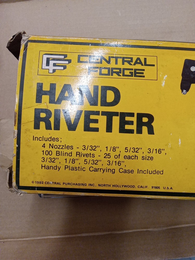 Heavy-Duty Central Forge Hand Riveter, Rivetgun