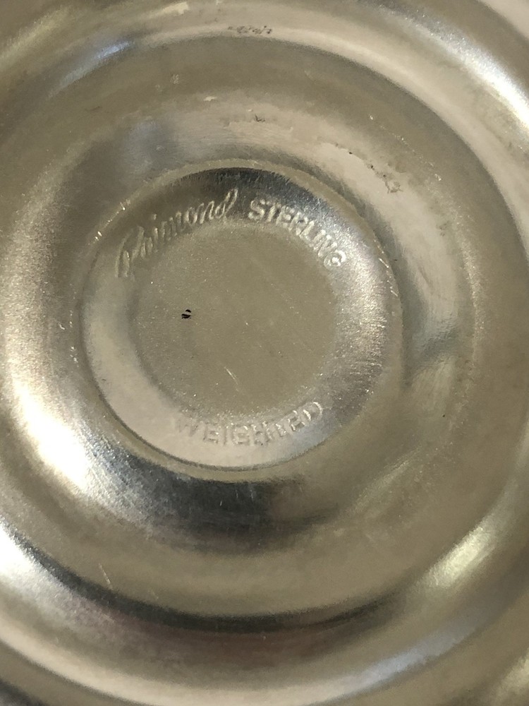 Vintage 3.5” Raimond Sterling Silver Weighted Candle Holders 408 grams NICE