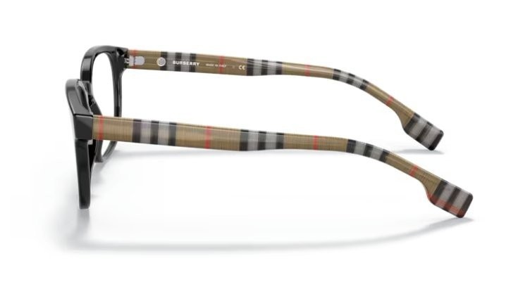 BURBERRY EDISON BE2344 3592 53/20/145 Black Check men Eyewear Frame