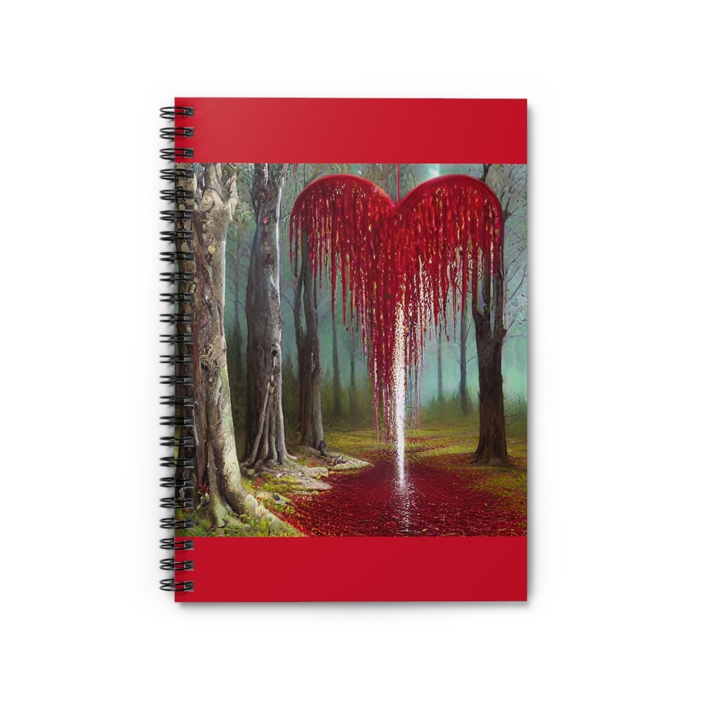 Bleeding heart custom Spiral Notebook - Ruled Line